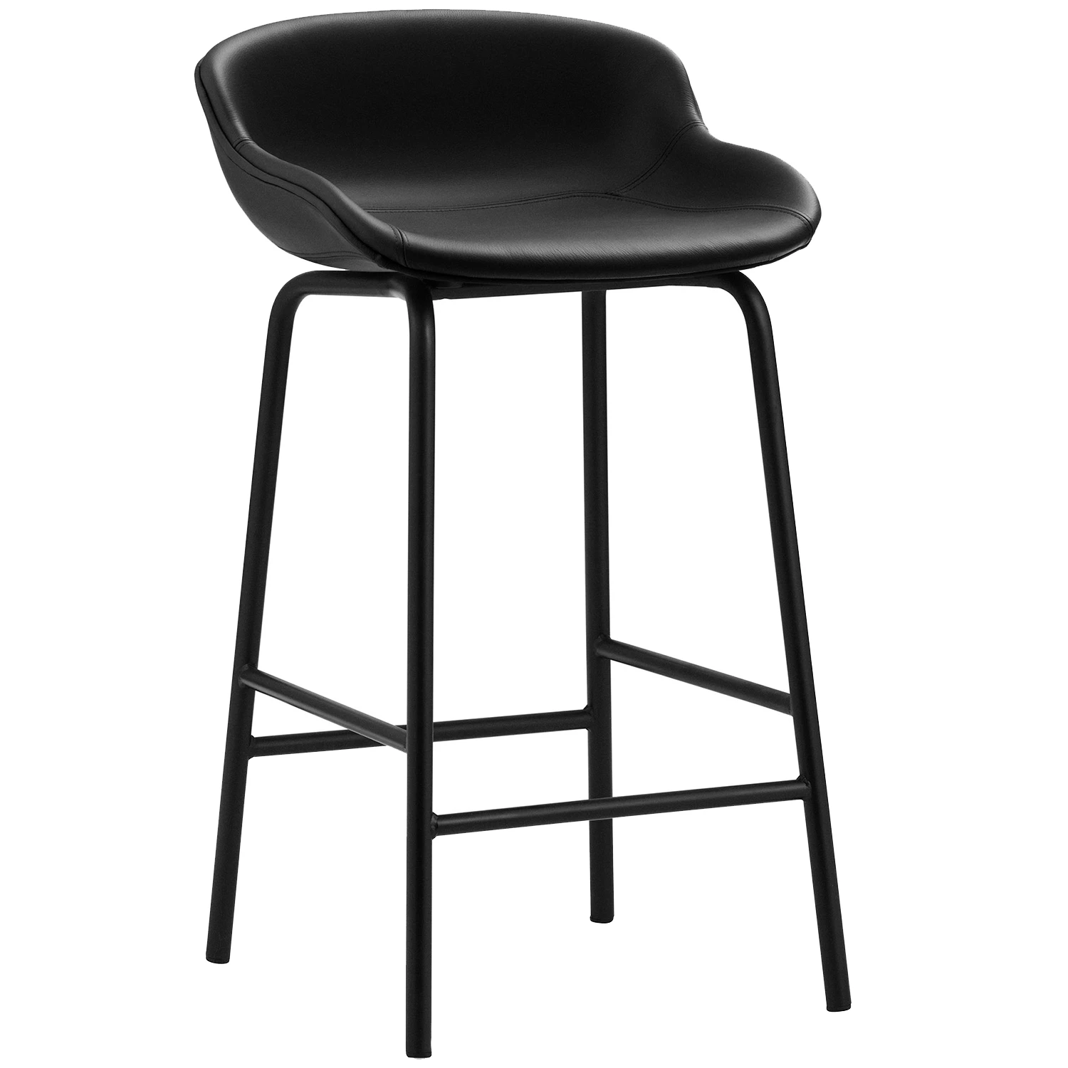 Normann Copenhagen Hyg Barstol 65 Cm Svart / Svart - Barstolar L&auml;der Svart - 604055