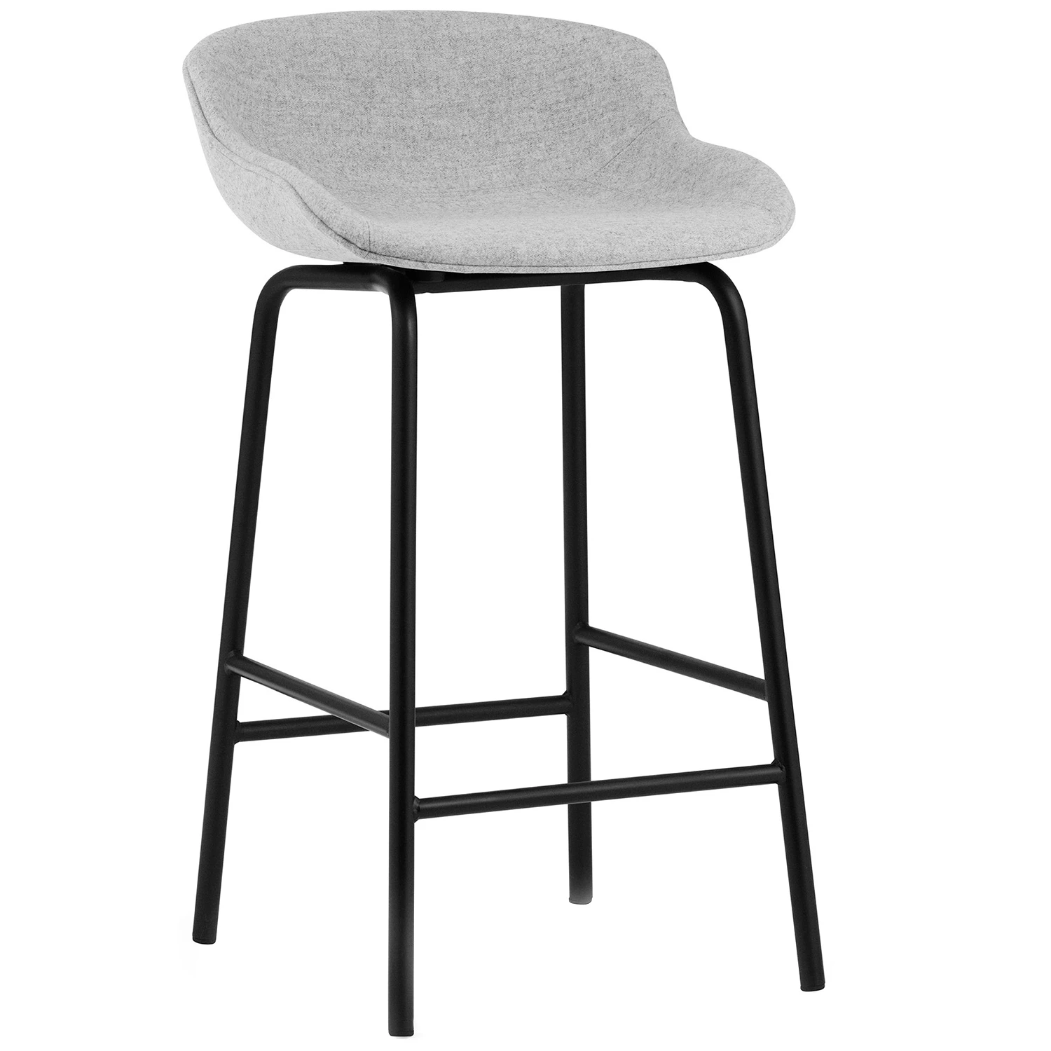 Normann Copenhagen Hyg Barstol 65 Cm Gr&aring; / Svart - Barstolar Ull Svart - 604056