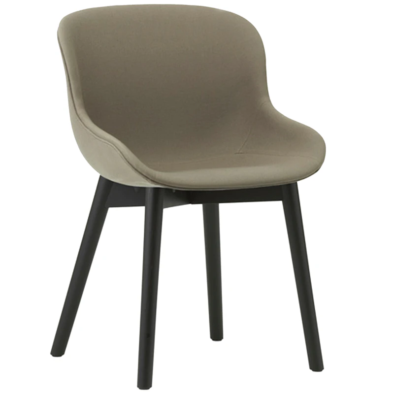 Hyg Stol, Mörk Sand / Svart Ek