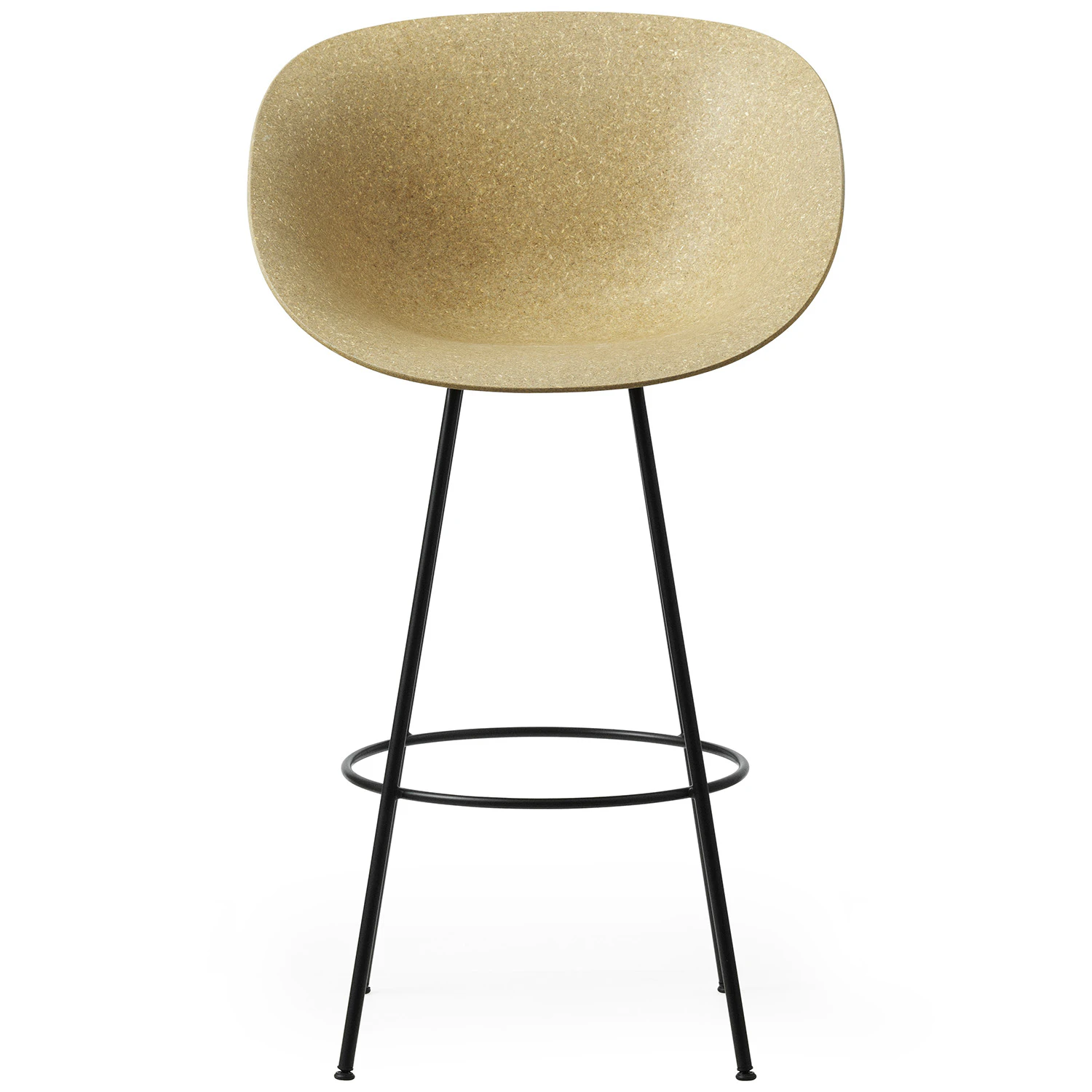 Normann Copenhagen Mat Barstol Karmstol 75 Cm Hemp / Svart - Barstolar Hampa Svart - 609259