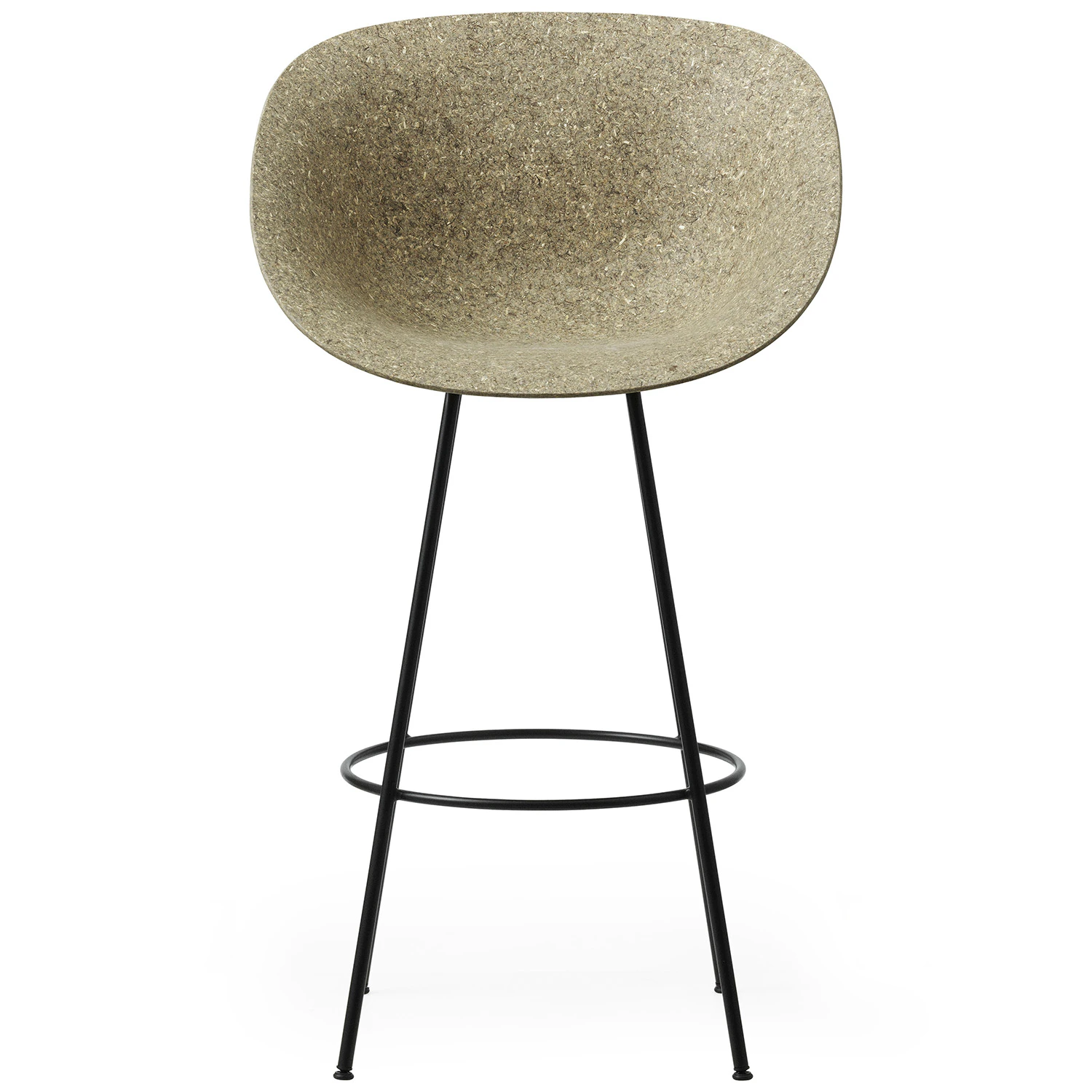 Normann Copenhagen Mat Barstol Karmstol 75 Cm Seaweed / Svart - Barstolar Sj&ouml;gr&auml;s Svart - 609260