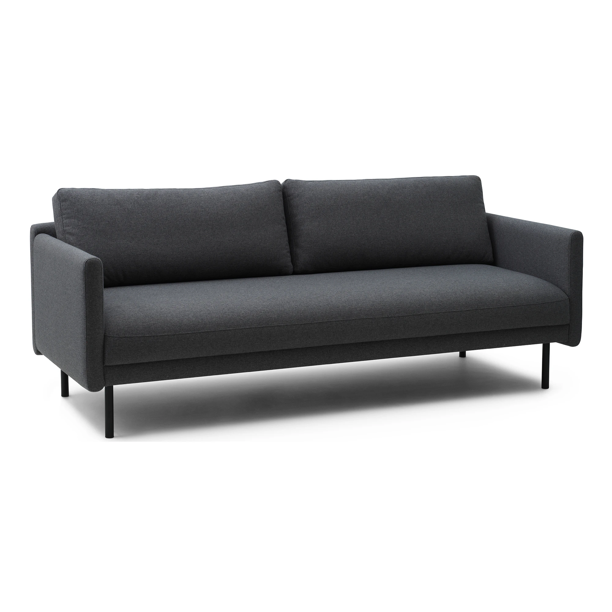 Normann Copenhagen Rar 3-sitssoffa M&ouml;rkgr&aring; - 3-sitssoffor L&auml;der M&ouml;rkgr&aring; - 608247