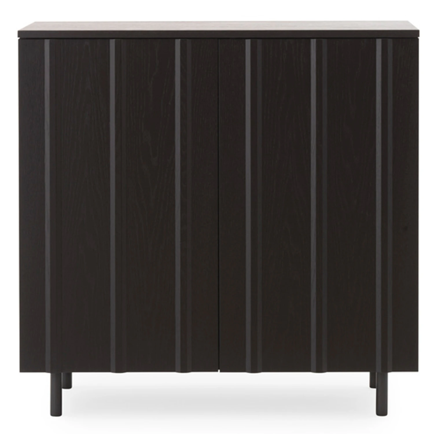 Normann Copenhagen Rib Cabinet Sk&aring;p Ek Svart - Sk&aring;p & vitrinsk&aring;p Ekfan&eacute;r Svart - 607751