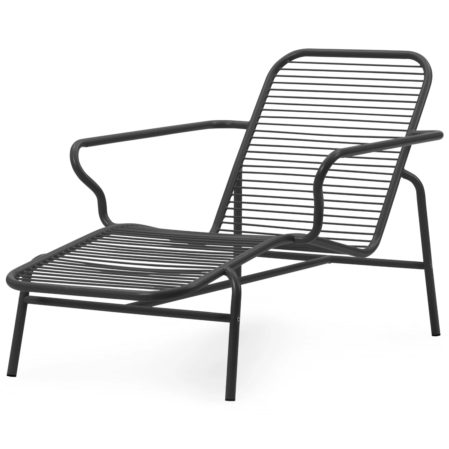 Normann Copenhagen Vig Sch&auml;slong Svart - Solstolar & Sols&auml;ngar Pulverlackat St&aring;l Svart - 608040