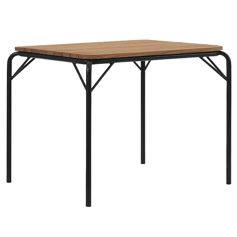 Vig Bord 90x90 cm, Robiniaträ / Svart