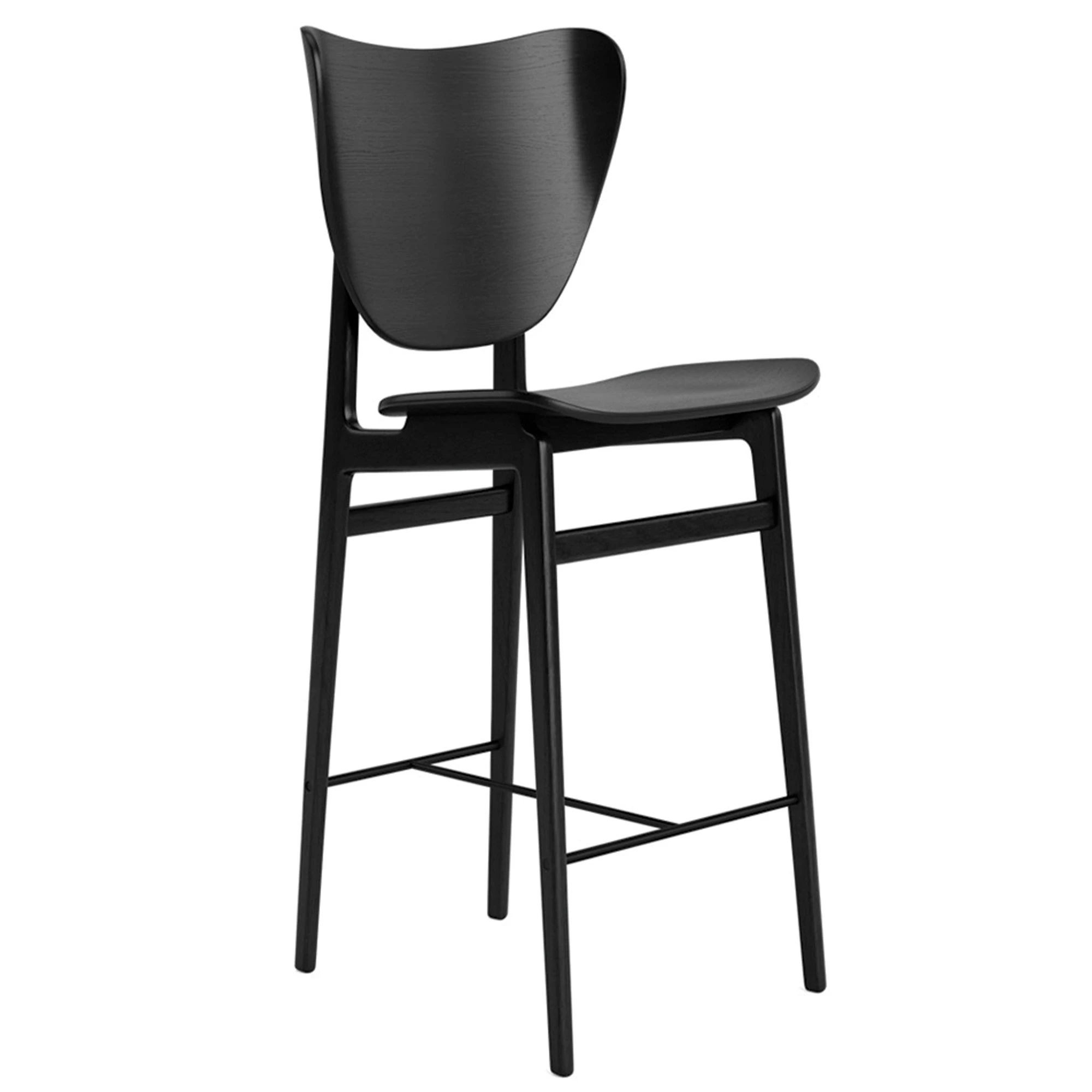 Norr11 Elephant Barstol Svart Ek - Barstolar Massiv Ek Svart - W1ELE12041FSCOBLNO00000