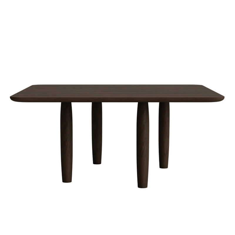 Oku Soffbord 80x80 cm, Dark Oak