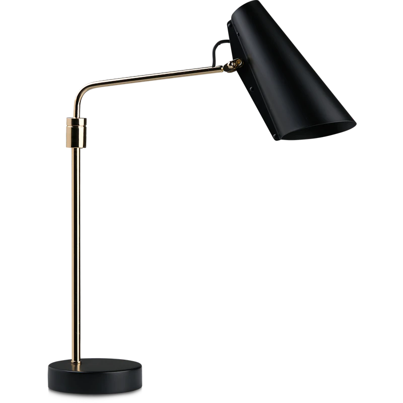 Birdy Swing Bordslampa, Svart / Mässing