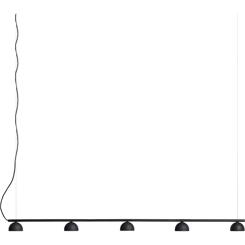 Blush Rail 5 Pendel, Mattsvart