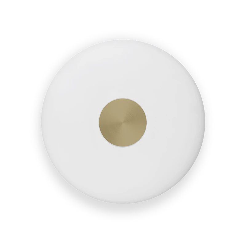 Glint Vägglampa Stor Opalvit/Mässing