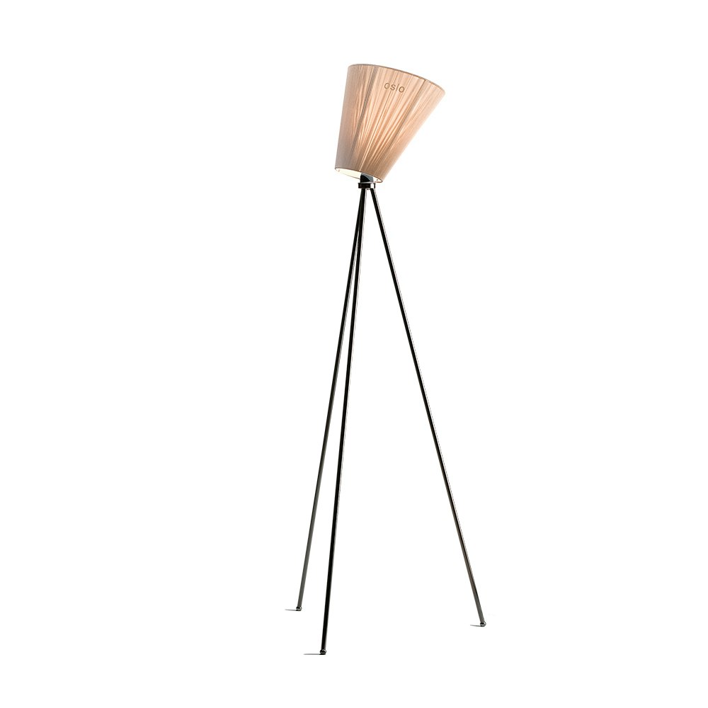 Northern Oslo Wood Golvlampa Black/beige - Golvlampor Stål Svart - 181+160