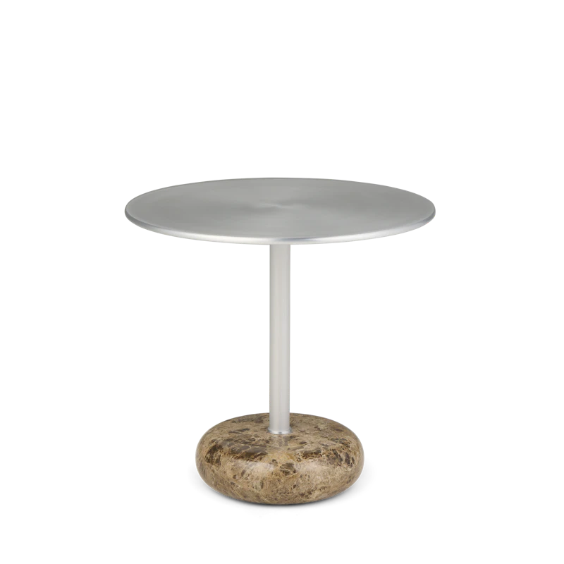 Ton Sidobord Stort Brun Marmor