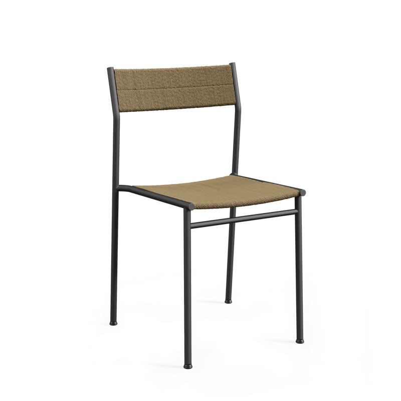 Vev Matstol Svart/Brun