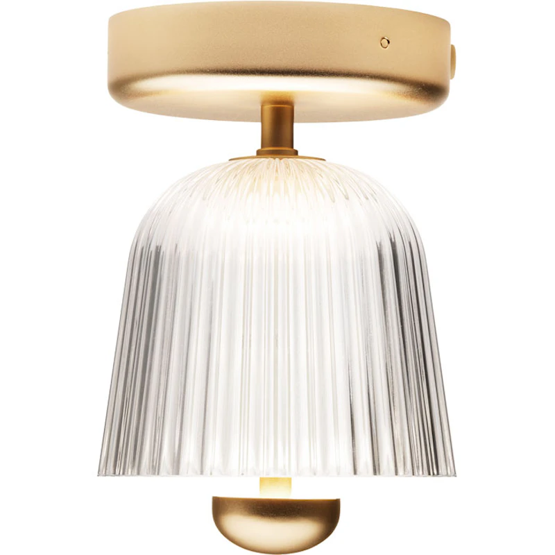 Asteea Taklampa, Satin Brass / Klar