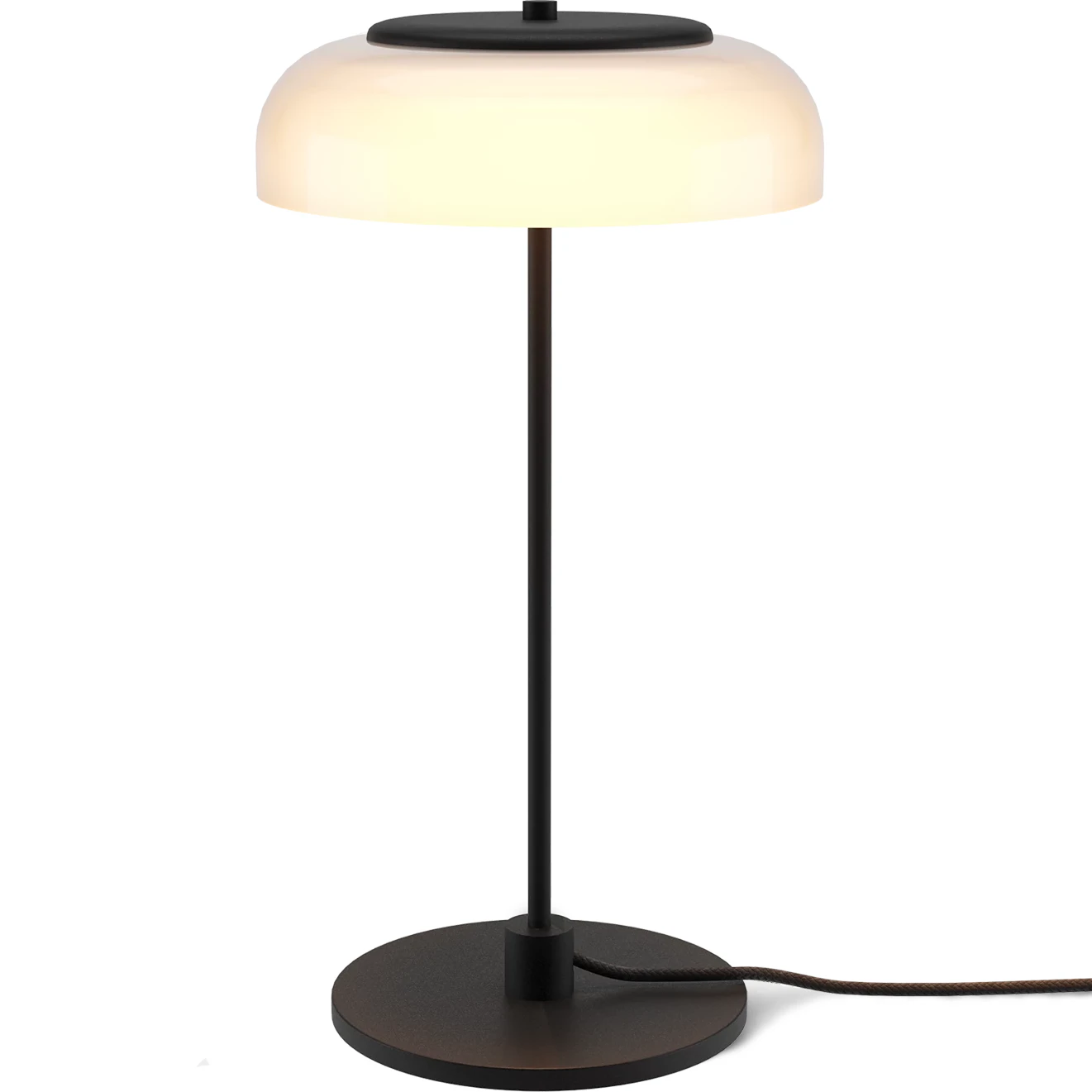 Nuura Blossi Bordslampa 230 Mm Svart / Opal - Bordslampor Metall Svart - 2028010