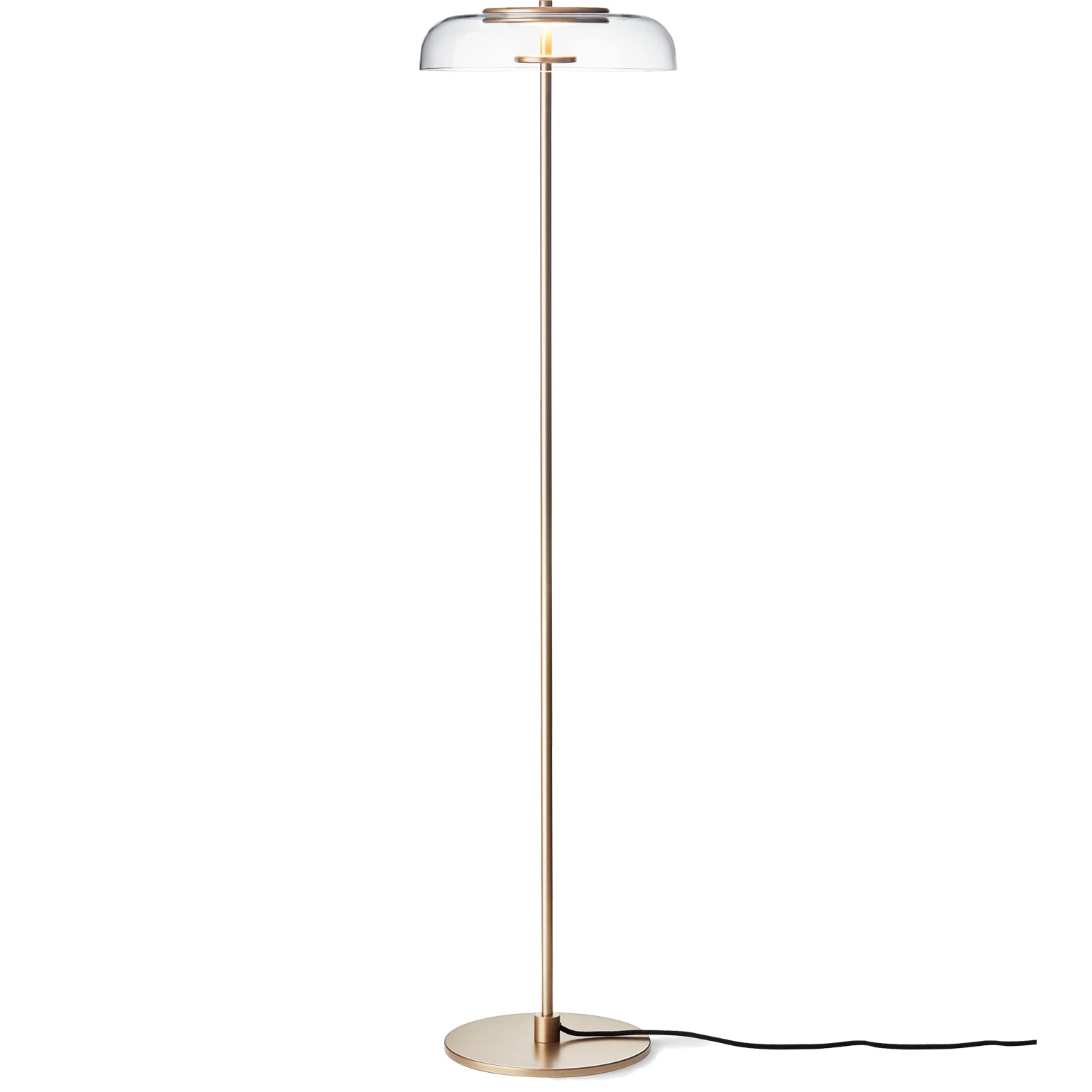 Nuura Blossi Golvlampa Nordic Gold / Klar - Golvlampor Metall Guld - 2027008
