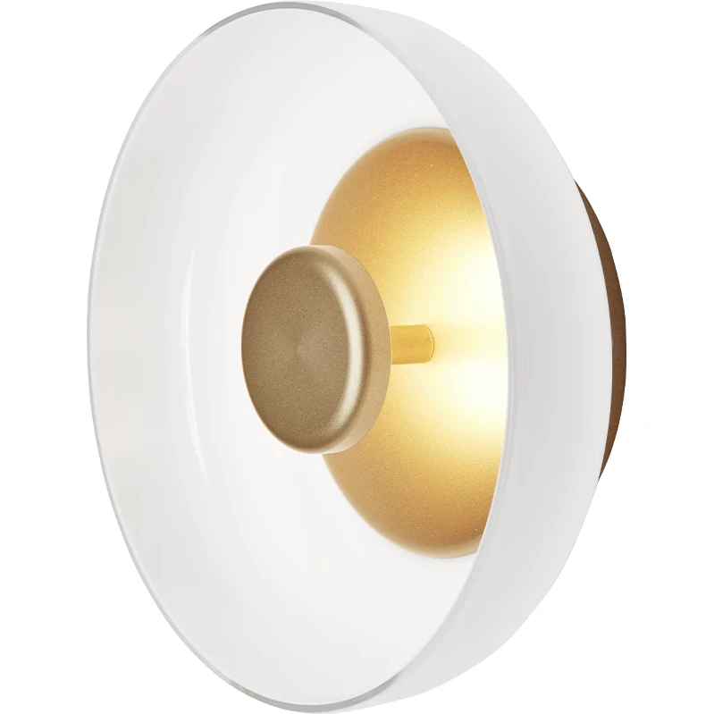 Nuura Blossi V&auml;gglampa Guld / Opal - V&auml;gglampor Glas Opal - 2026010