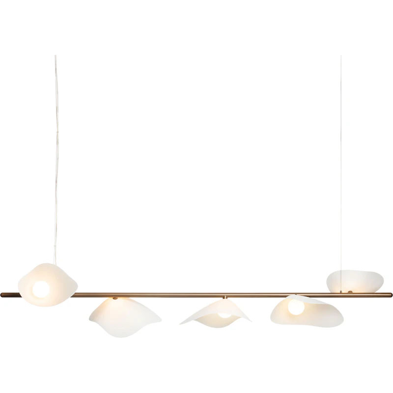 Florii 5 Pendel, Dark Bronze / Vit