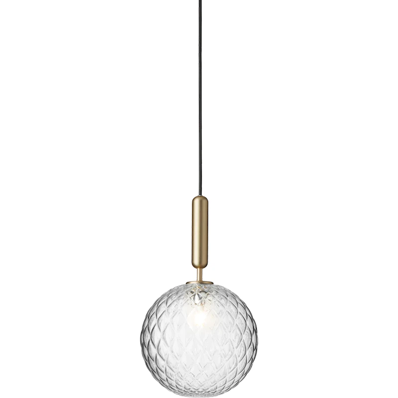 Miira 1 Pendel 200 mm, Mässing / Klar