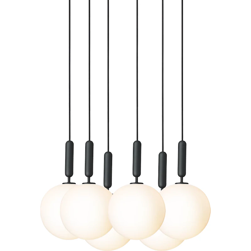 Miira 6 Ljuskrona 470 mm, Rock Grey / Opal