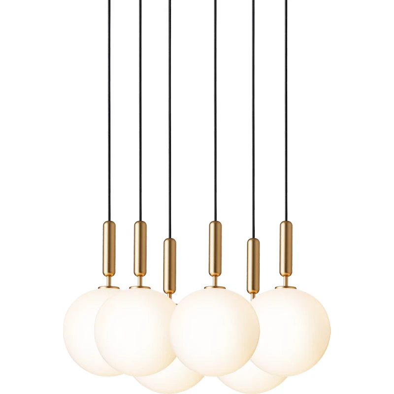 Miira 6 Ljuskrona 470 mm, Mässing / Opal