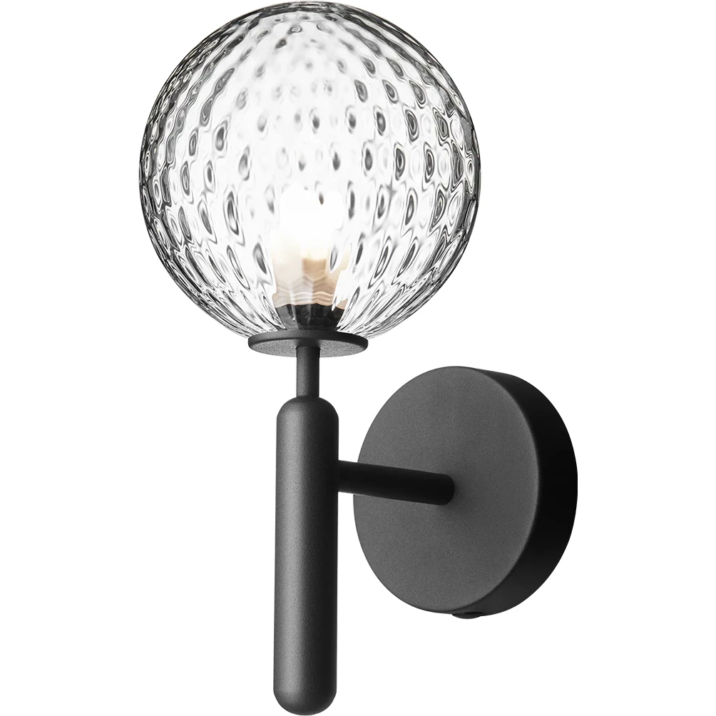 Nuura Miira Vägglampa Rock Grey / Klar - Vägglampor Glas Klar - 2035001