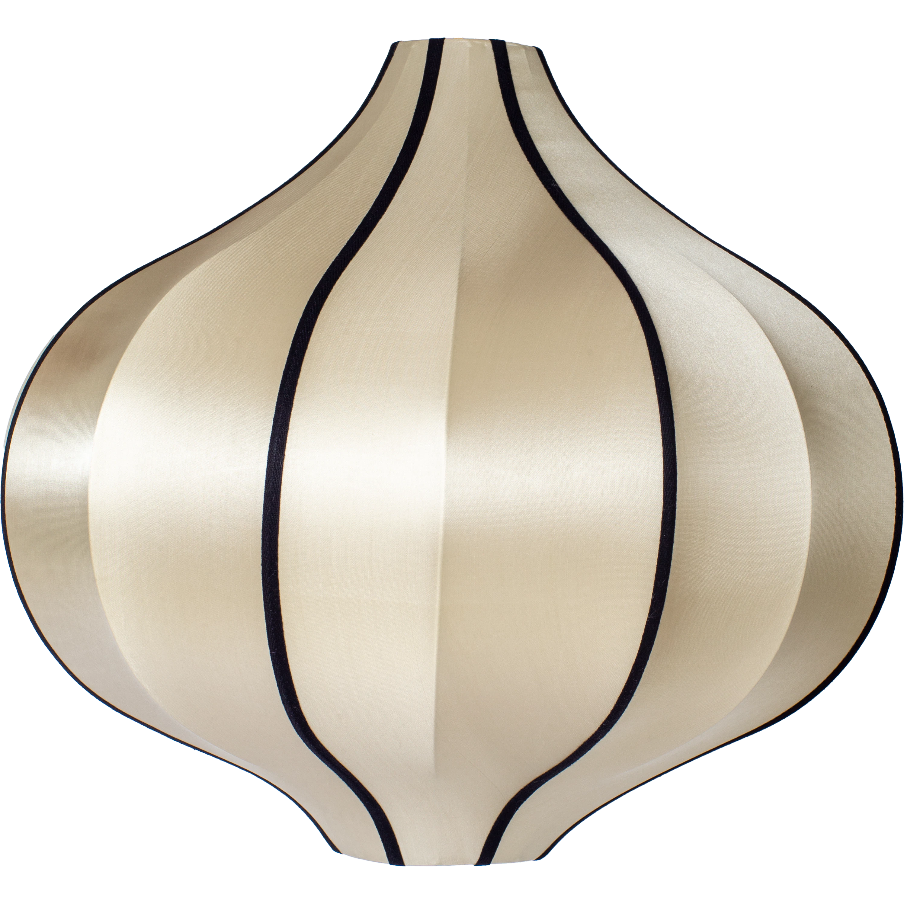 Oi Soi Oi Indochina Lampsk&auml;rm Onion Stor Classic / Svart - Lampsk&auml;rmar Silke / Siden Svart - BO4201