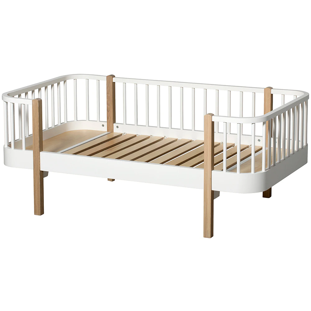 Oliver Furniture Wood Original Junior Dagb&auml;dd Vit/ek - Barns&auml;ngar Bj&ouml;rk Vit - 041451