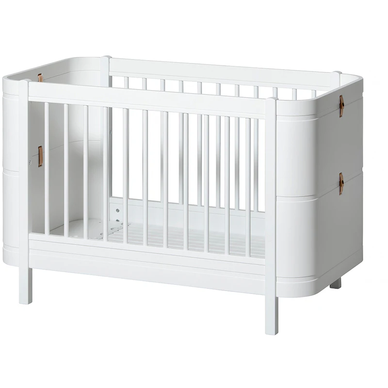 Wood Mini+ Cot Säng Inkl. Junior Kit, Vit