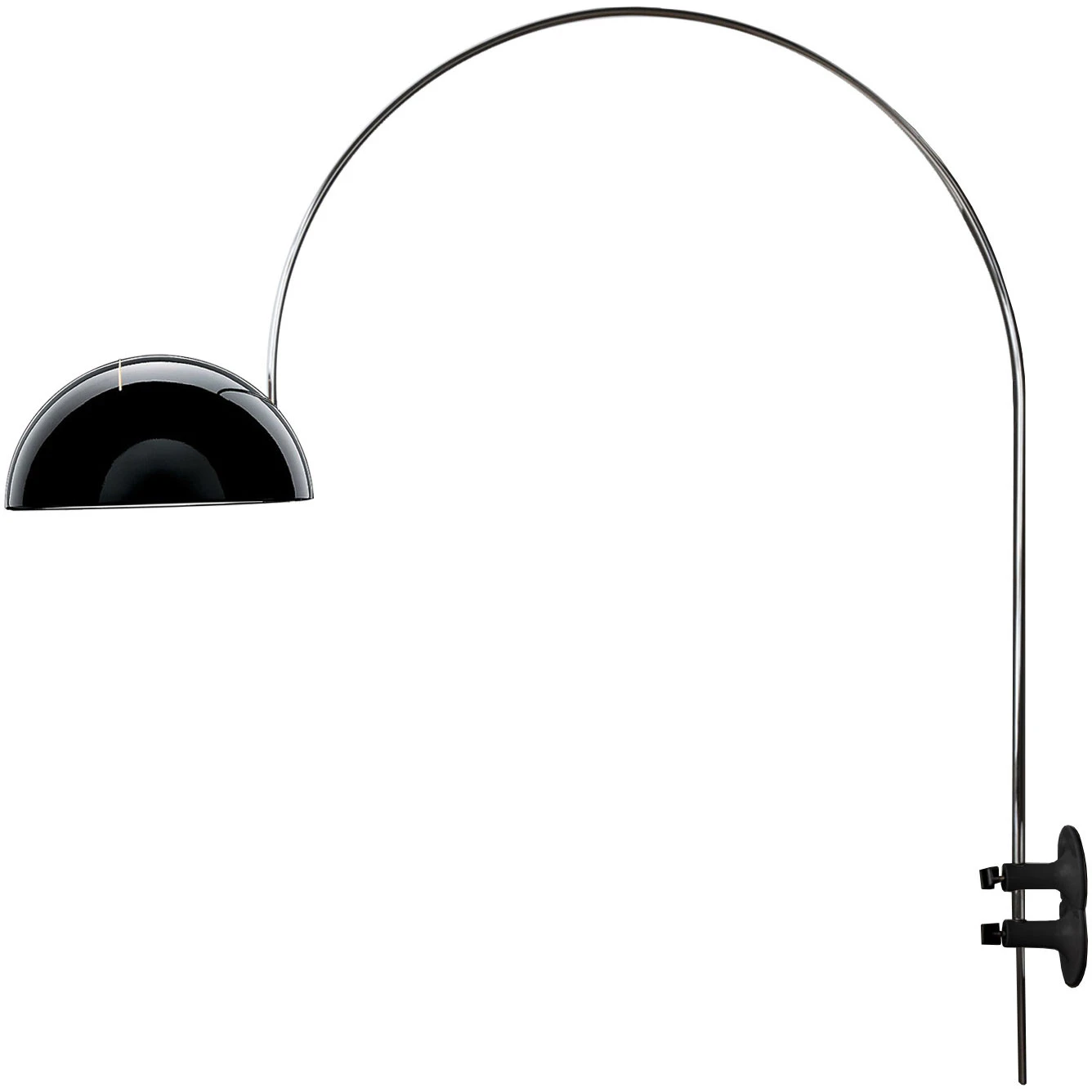 Oluce Coupé 1159r Vägglampa Svart - Vägglampor Aluminium Svart - L1159/R NE