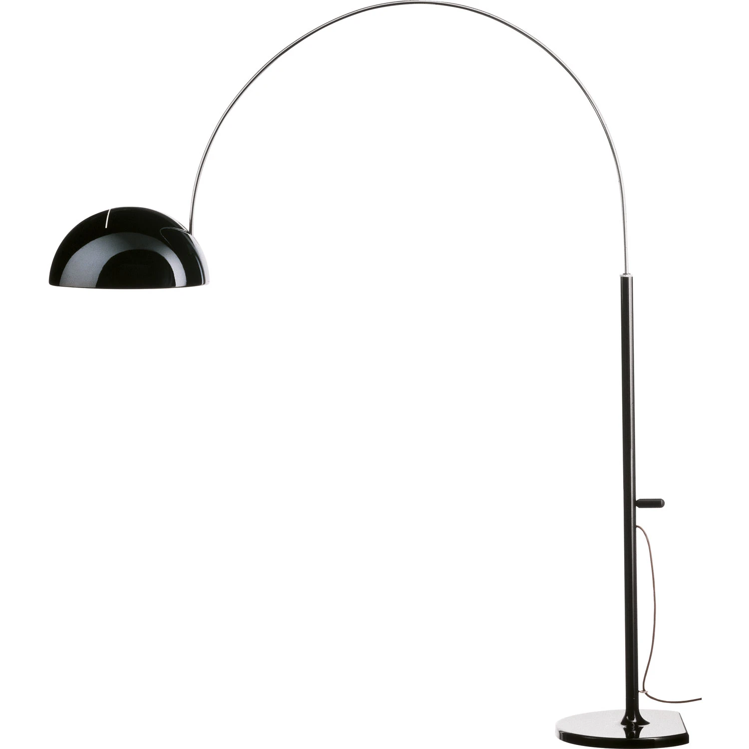 Oluce Coupé 3320r Golvlampa Svart - Golvlampor Aluminium Svart - L3320/R NE