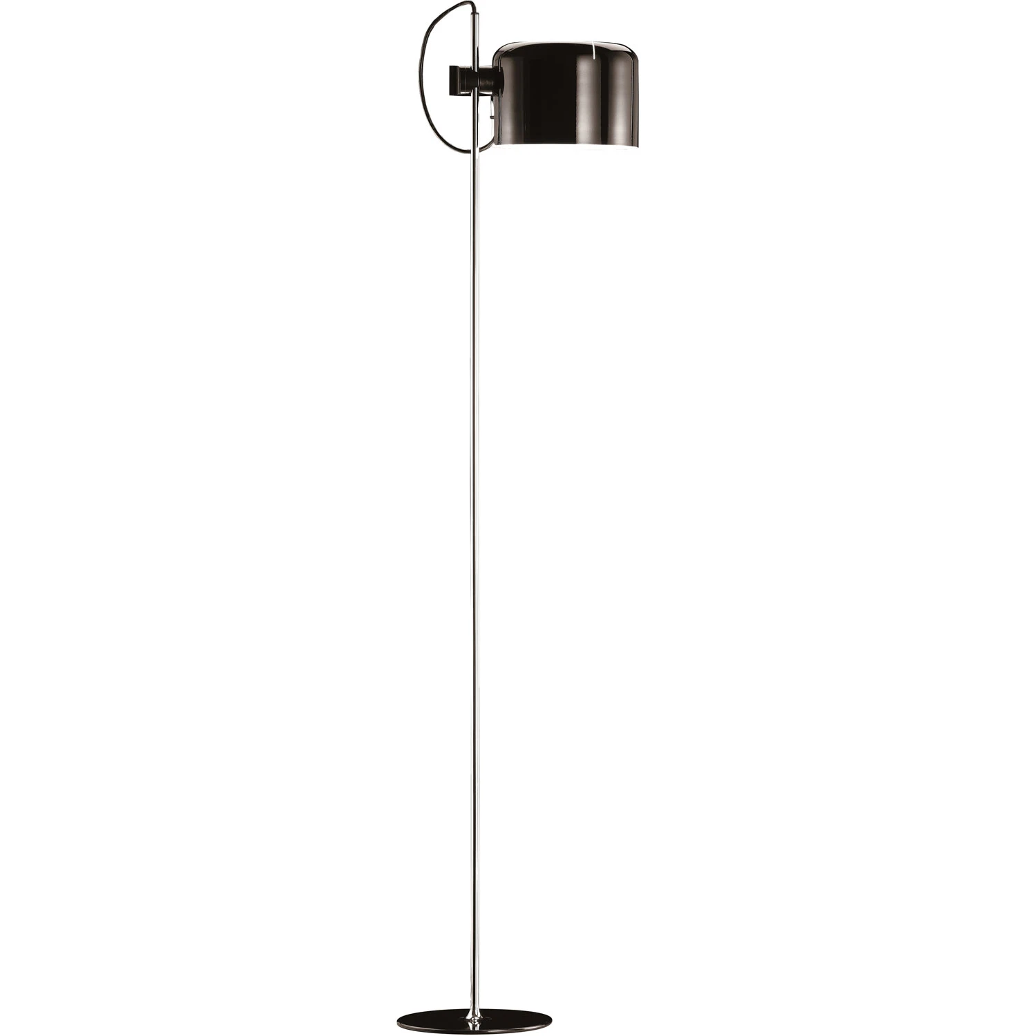 Oluce Coupé 3321 Golvlampa Svart - Golvlampor Aluminium Svart - L3321 NE