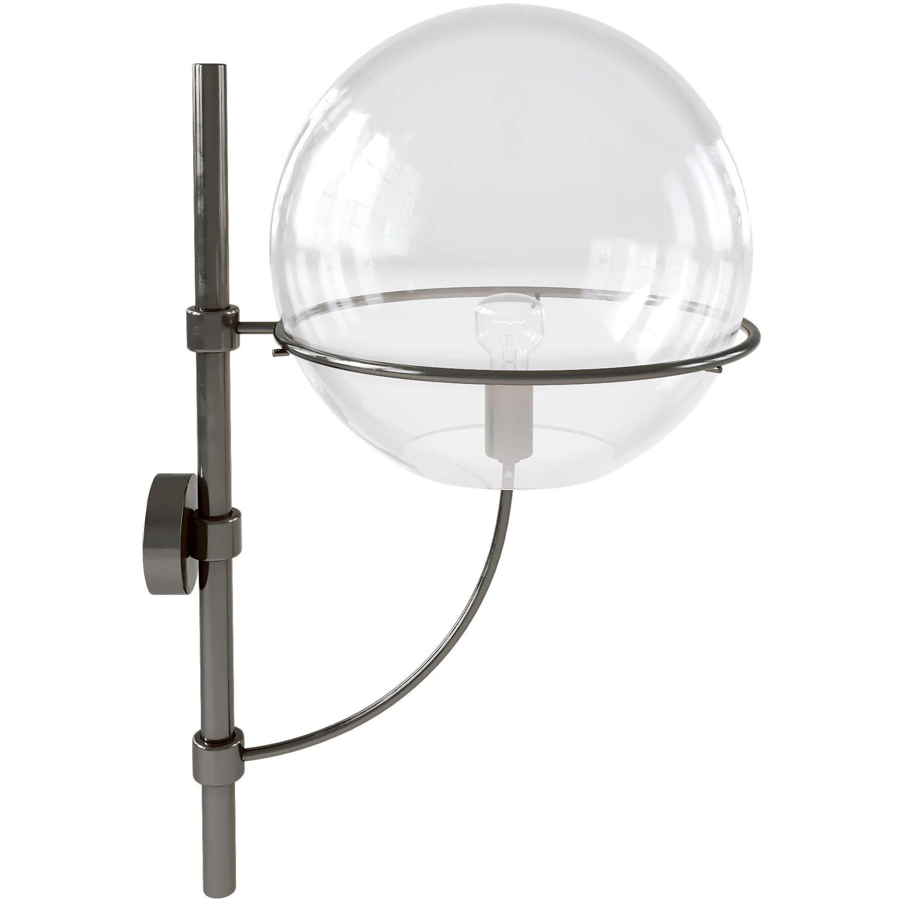 Oluce Lyndon 160 Vägglampa - Fasadlampor Metall Transparent - L0160 NE
