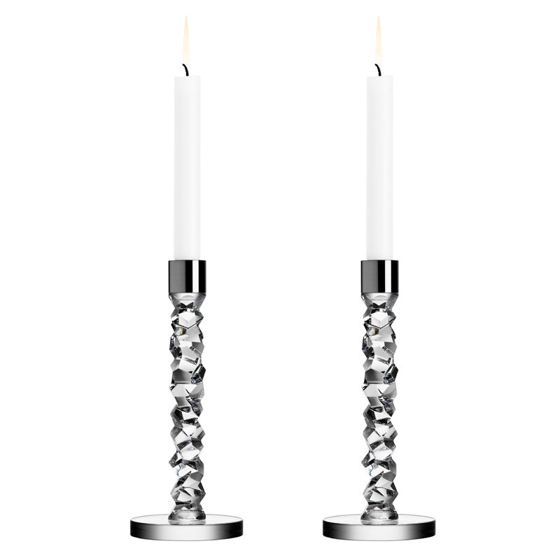 Carat Ljusstake H 24,2 cm, 2-pack, Rostfritt Stål