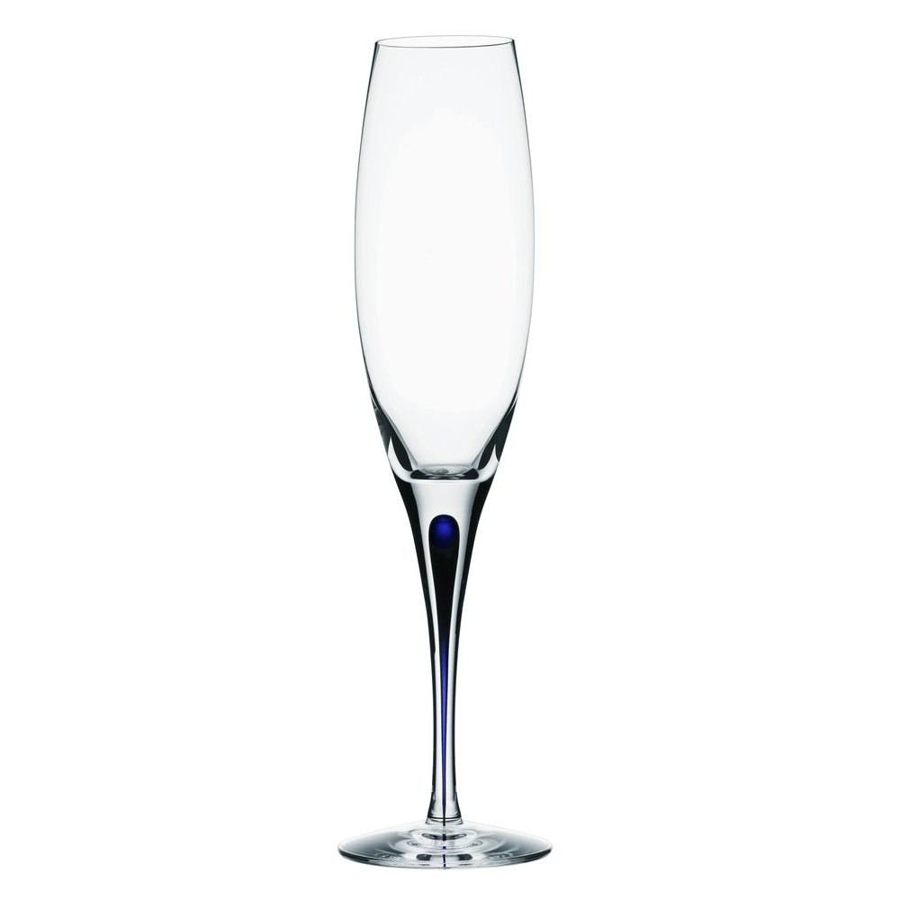 Orrefors Intermezzo Bl&aring; Champagneglas 26 Cl - Champagneglas Munbl&aring;st Glas Klar - 6257414