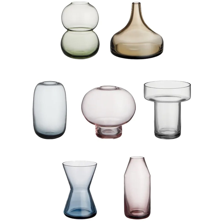 Orrefors Midsummer Minivaser 7-pack - Vaser Glas Multi - 6722407