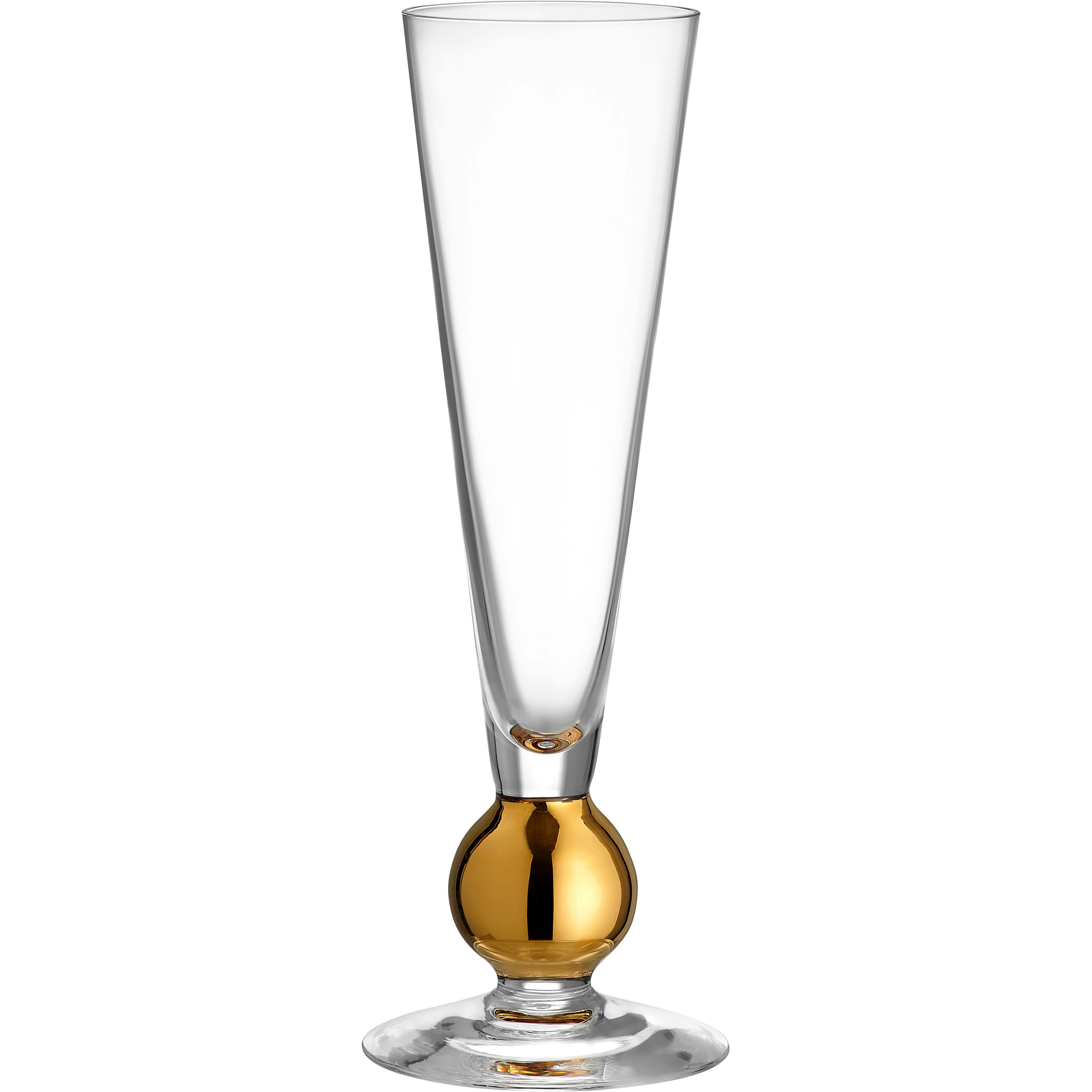Orrefors Nobel Champagneglas 18 Cl - Champagneglas Munbl&aring;st Glas Guld - 6267914