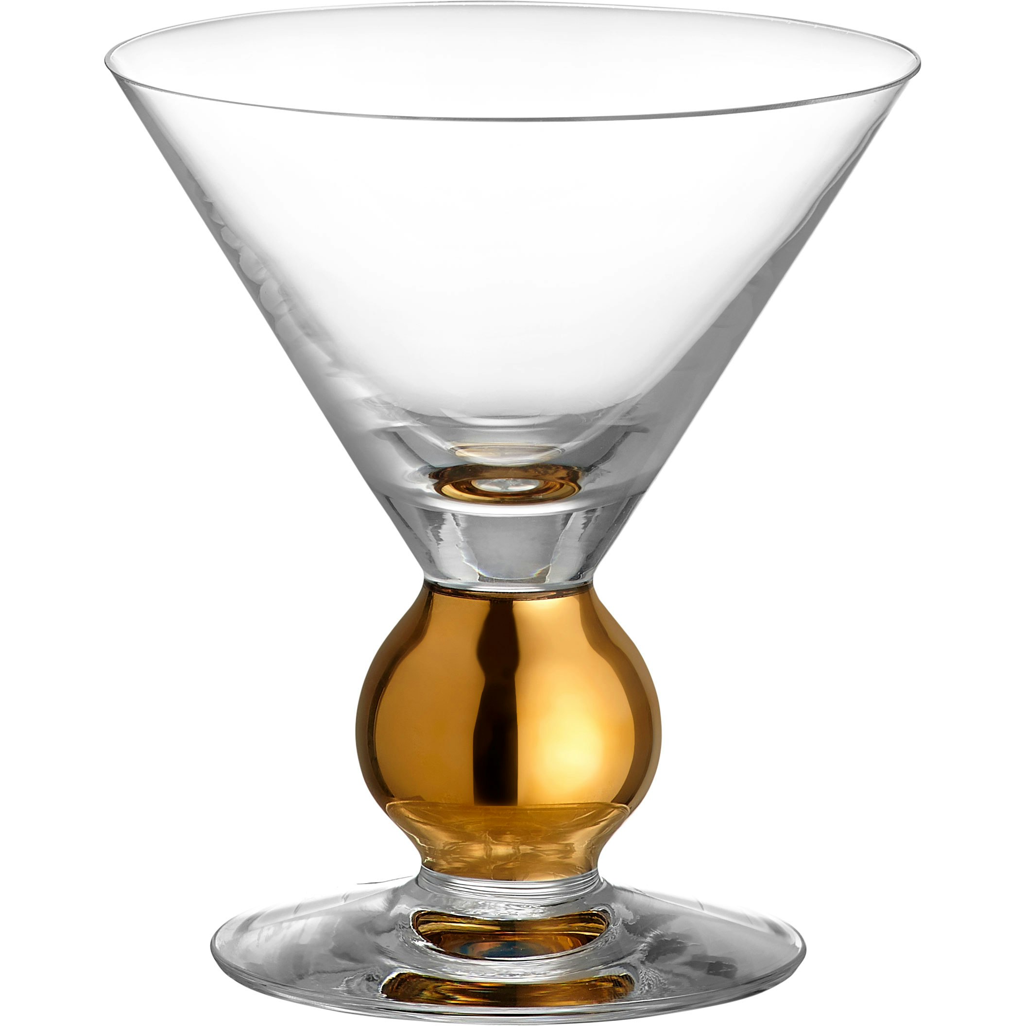 Orrefors Nobel Martini/champagneglas 23 Cl - Champagneglas Munbl&aring;st Glas Guld - 6267915