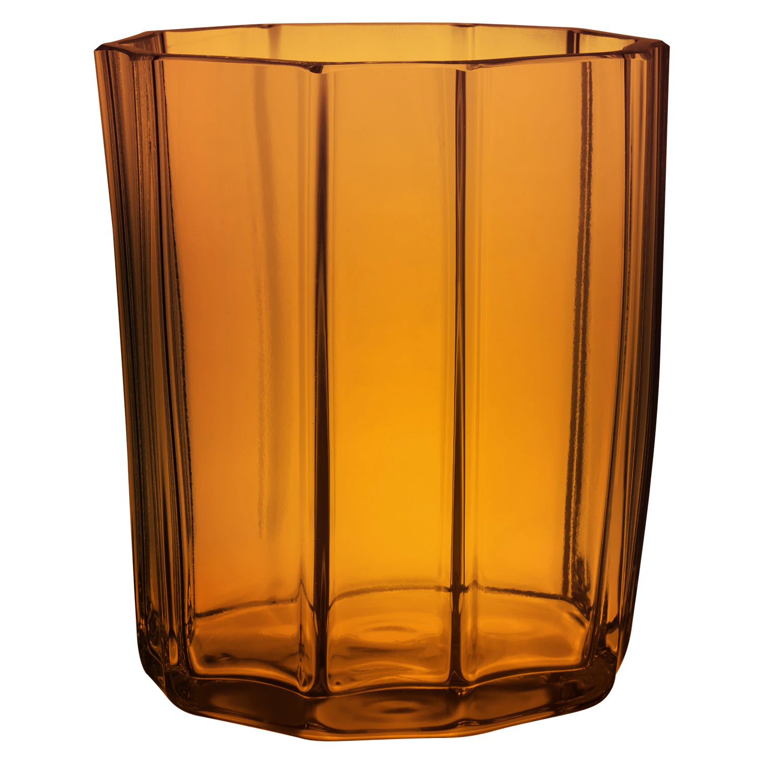 Orrefors Reed Ljuslykta 85 Mm Amber - Ljuslyktor Glas B&auml;rnsten - 6540625