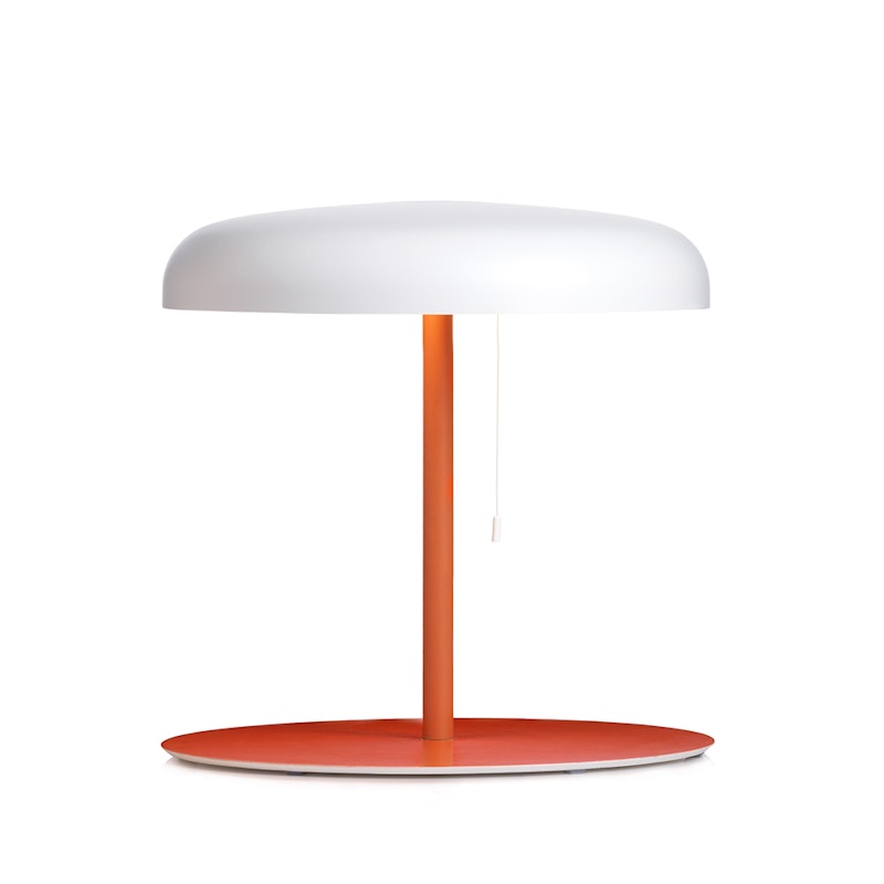 Mushroom Bordslampa, Orange/vit