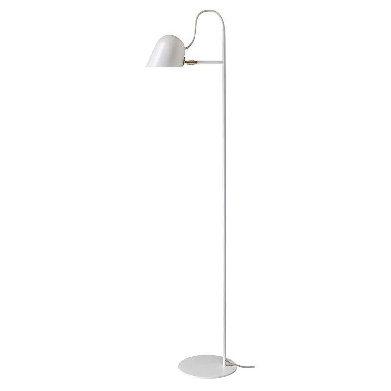 Streck Golvlampa, Vit/Mässing