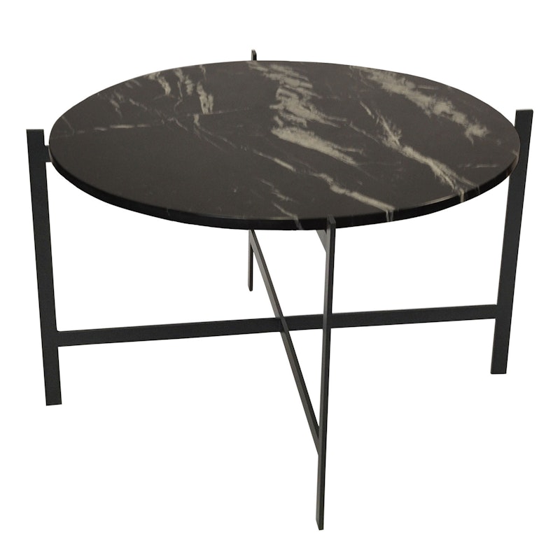 Deck Large Bord, Svart Underrede, Marmor Svart