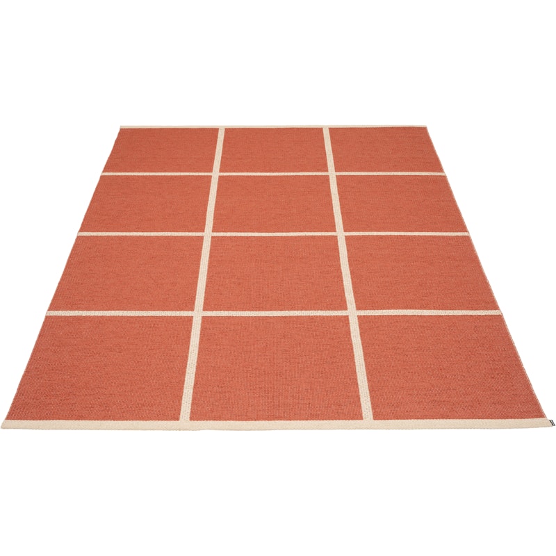 Criss Plastmatta Brick / Cream, 180x260 cm