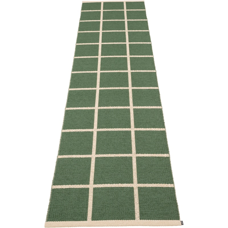 Criss Plastmatta Leaf / Cream, 70x300 cm