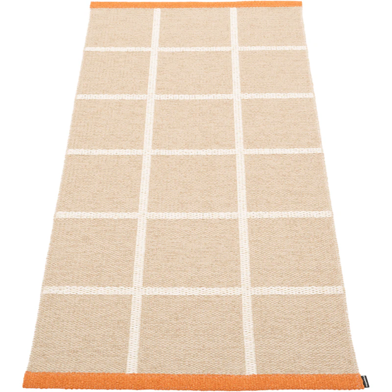 Criss Plastmatta Beige / Vanilla / Pale Orange, 70x150 cm