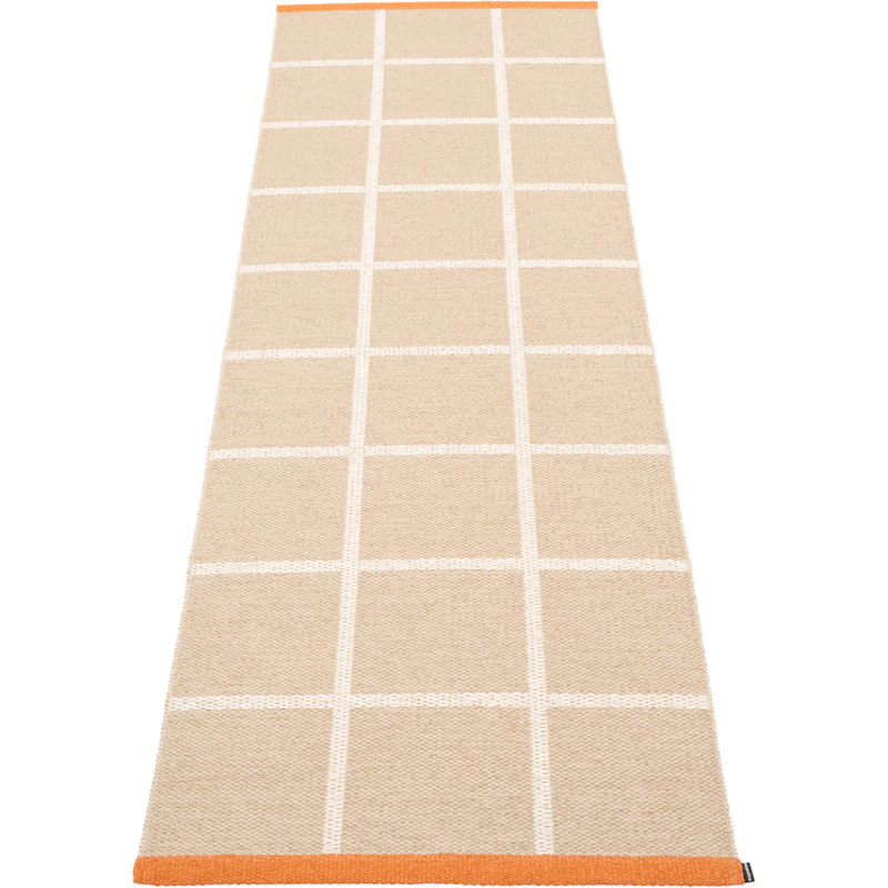 Criss Plastmatta Beige / Vanilla / Pale Orange, 70x225 cm