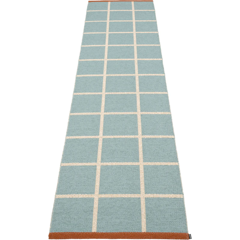 Criss Plastmatta Haze / Cream / Rust, 70x300 cm