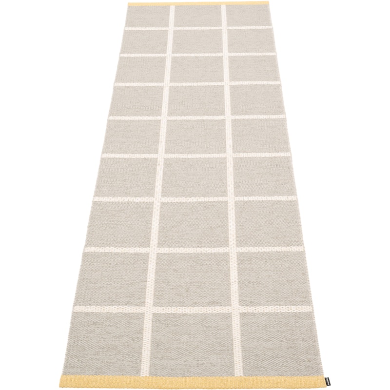Criss Plastmatta Linen / Vanilla / Pale Yellow, 70x225 cm