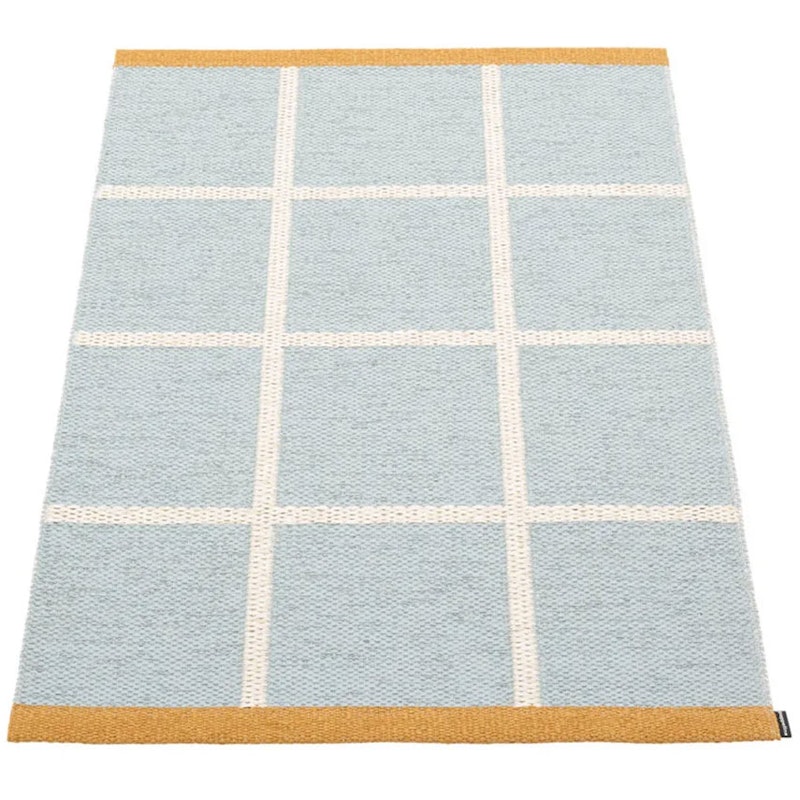 Criss Pop Plastmatta 70x100 cm, Blue Fog / Vanilla / Ochre