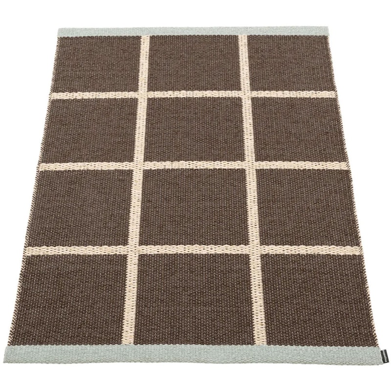 Criss Pop Plastmatta 70x100 cm, Dark Brown / Cream / Sage